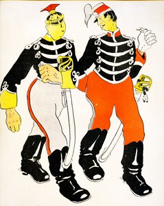 Két belga tiszt beszélget, 1904.